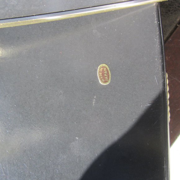 VTG 3 PIECE LACQUER NESTING TRAY SET, W/HANDLES - Picture 6 of 8